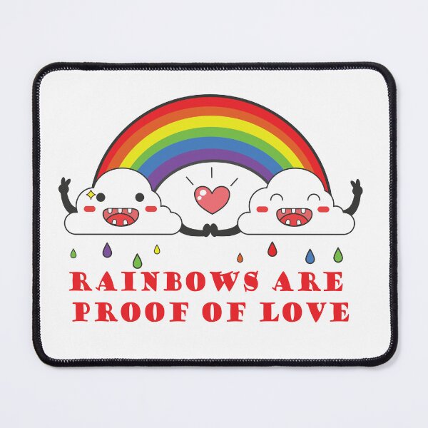 Item preview, LGBTQ Valentine's Day. Rainbows are proof of love. designed and sold by JoyfulCreations.