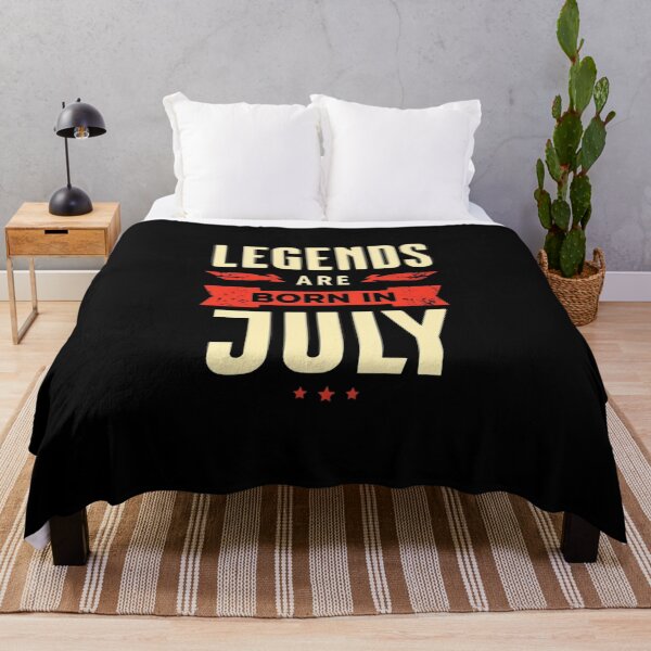 Item preview, Legends Are Born in July - Bold Typography Design for Birthday Celebrations designed and sold by Colorful-Garden.