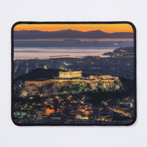 Item preview, Sunset View over Athens and Acropolis designed and sold by aaronchoi.