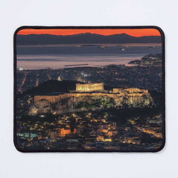 Item preview, Sunset View over Athens and Acropolis designed and sold by aaronchoi.