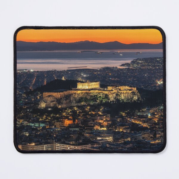 Item preview, Sunset View over Athens and Acropolis designed and sold by aaronchoi.