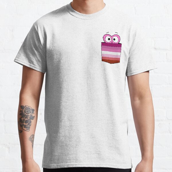 In a Heartbeat - Lesbian Flag Pocket Classic T-Shirt