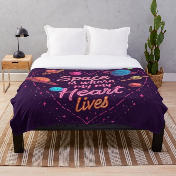 Item preview, Neon Space Heart T-Shirt – Planets & Stars Cosmic Design designed and sold by InsightA.
