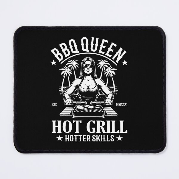 Item preview, Hot Grill - BBQ Queen - The Queen of the Grill designed and sold by RetroMaritalArt.