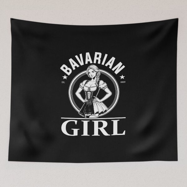 Item preview, Bavarian Girl - Proud of Bavaria, Tradition & Style designed and sold by RetroMaritalArt.