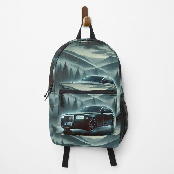 Item preview, Majestic Elegance: Luxury Car on a Rainy Mountain Road designed and sold by Meta2Physical.