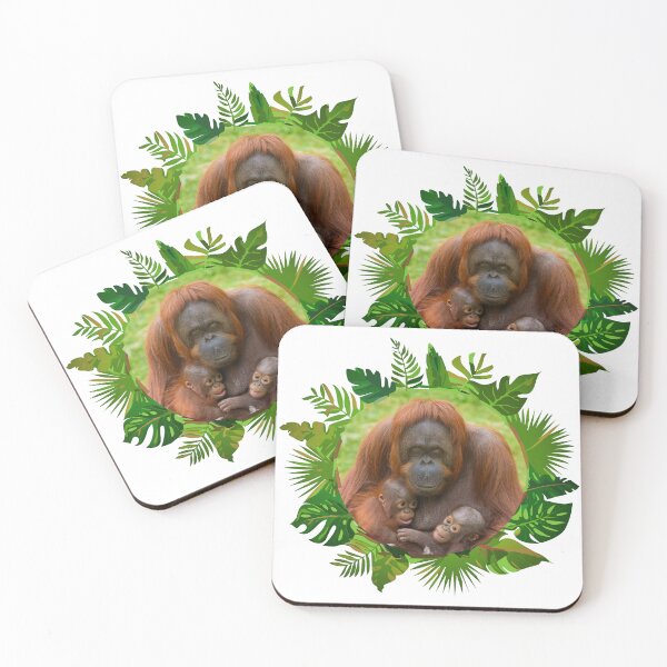 Item preview, Orangutan Family Bond designed and sold by rawshutterbug.