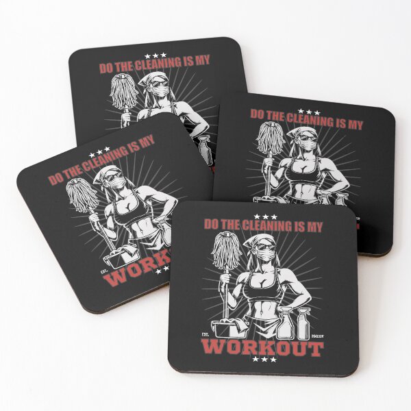 Item preview, Cleaning Ladies Design - Cleaning is my Workout designed and sold by RetroMaritalArt.