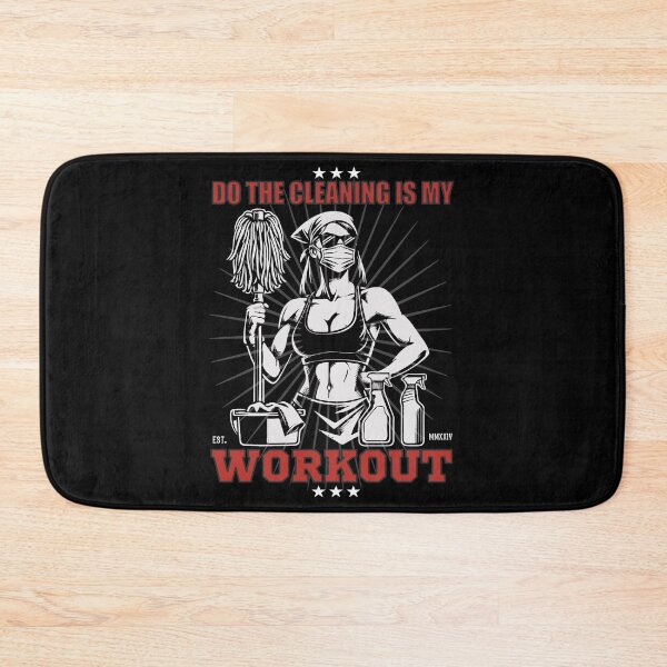 Item preview, Cleaning Ladies Design - Cleaning is my Workout designed and sold by RetroMaritalArt.