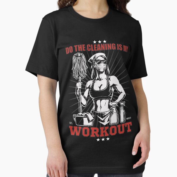 Item preview, Cleaning Ladies Design - Cleaning is my Workout designed and sold by RetroMaritalArt.