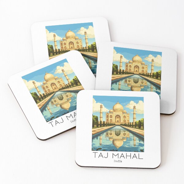 Item preview, A Vintage Travel Poster of Taj Mahal - Agra - India  designed and sold by GoodOldVintage.