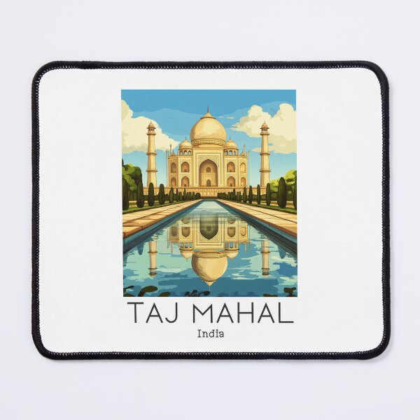 Item preview, A Vintage Travel Poster of Taj Mahal - Agra - India  designed and sold by GoodOldVintage.