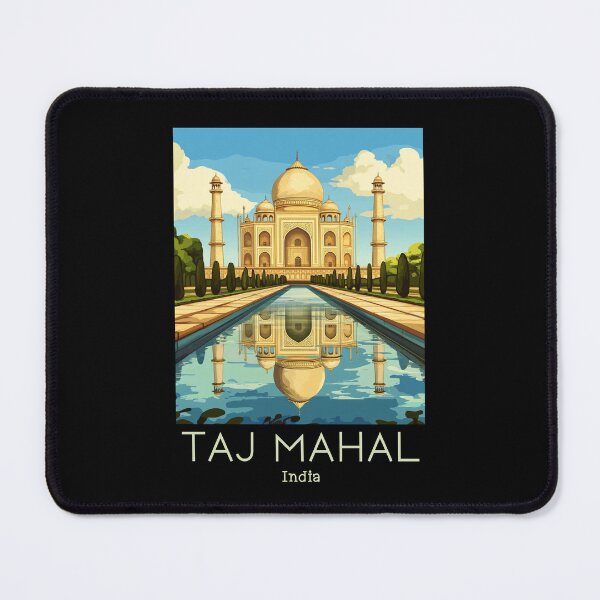 Item preview, A Vintage Travel Poster of Taj Mahal - Agra - India  designed and sold by GoodOldVintage.