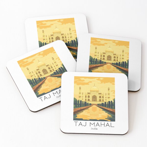 Item preview, A Vintage Travel Poster of Taj Mahal - Agra - India  designed and sold by GoodOldVintage.