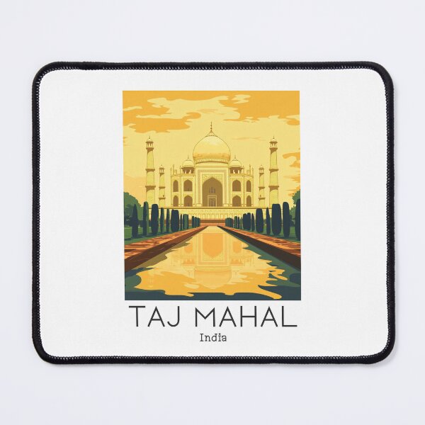 Item preview, A Vintage Travel Poster of Taj Mahal - Agra - India  designed and sold by GoodOldVintage.