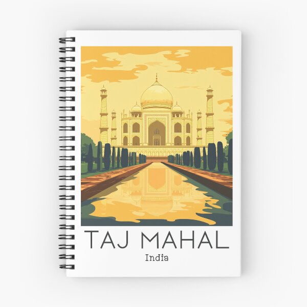 Item preview, A Vintage Travel Poster of Taj Mahal - Agra - India  designed and sold by GoodOldVintage.