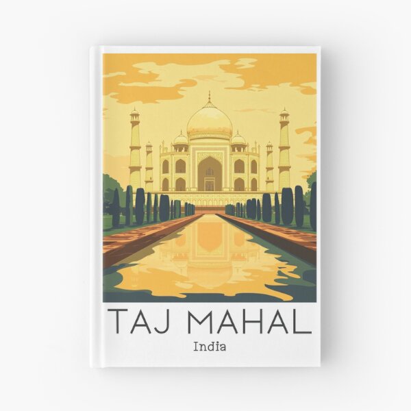 Item preview, A Vintage Travel Poster of Taj Mahal - Agra - India  designed and sold by GoodOldVintage.