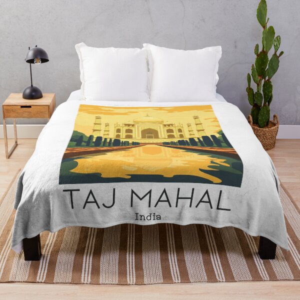 Item preview, A Vintage Travel Poster of Taj Mahal - Agra - India  designed and sold by GoodOldVintage.