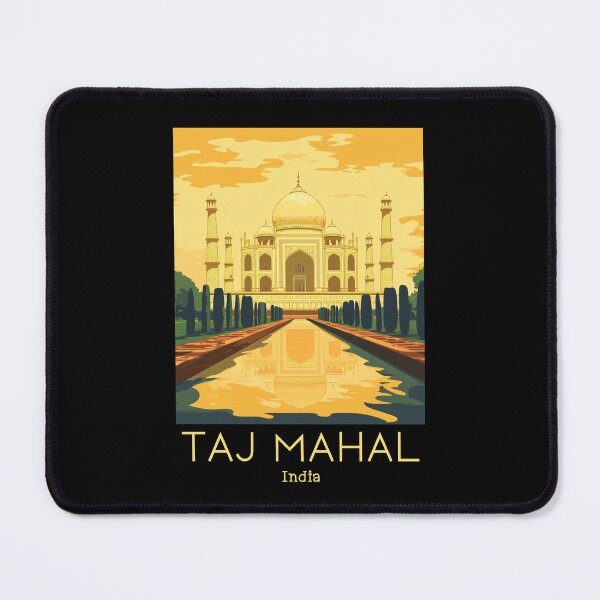 Item preview, A Vintage Travel Poster of Taj Mahal - Agra - India  designed and sold by GoodOldVintage.