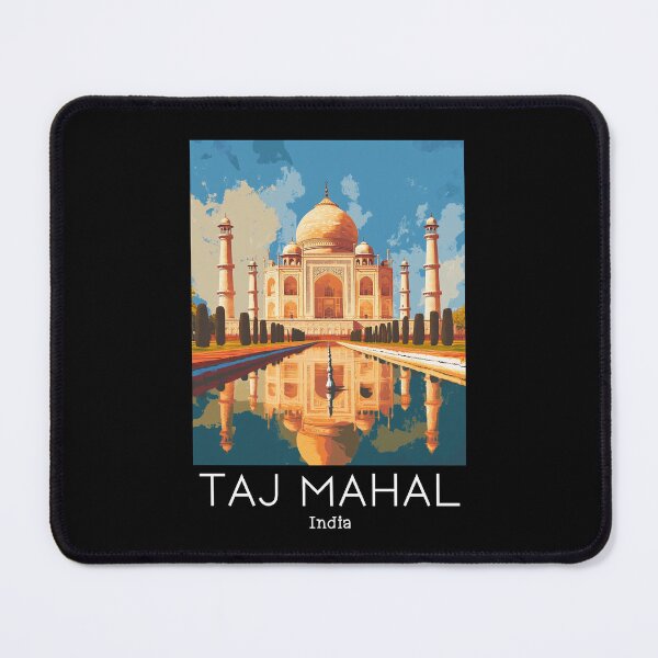 Item preview, A Vintage Travel Poster of Taj Mahal - Agra - India  designed and sold by GoodOldVintage.