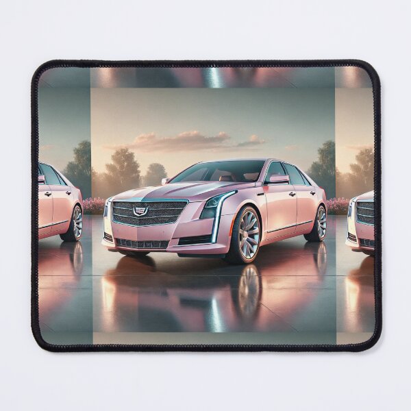 Item preview, Blush Elegance: NEW Pink Luxury Sedan at Sunset designed and sold by Meta2Physical.