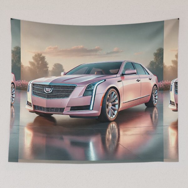 Artikelvorschau, Blush Elegance: NEUE rosa Luxuslimousine bei Sonnenuntergang entworfen und verkauft von Meta2Physical.