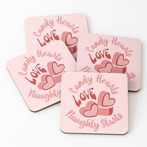 Item preview, Candy hearts, Naughty starts designed and sold by poppybludesign.