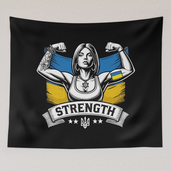 Item preview, Strength Strong Woman Ukrainian Gift designed and sold by Pineapple-Tree.