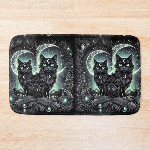 Item preview, Mystical Cat of the Crescent Moon: Nyx's Celestial Realm designed and sold by Meta2Physical.