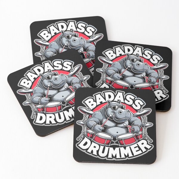 Item preview, Tough Drummer Hippo Cool Gift designed and sold by Pineapple-Tree.