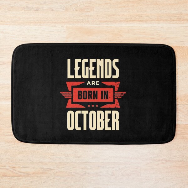 Item preview, Legends Are Born in October - Bold Typography Design for October Birthdays designed and sold by Colorful-Garden.