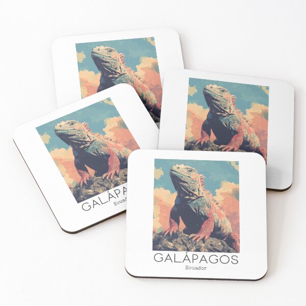 Item preview, A Vintage Travel Poster of Galápagos Islands - Ecuador  designed and sold by GoodOldVintage.