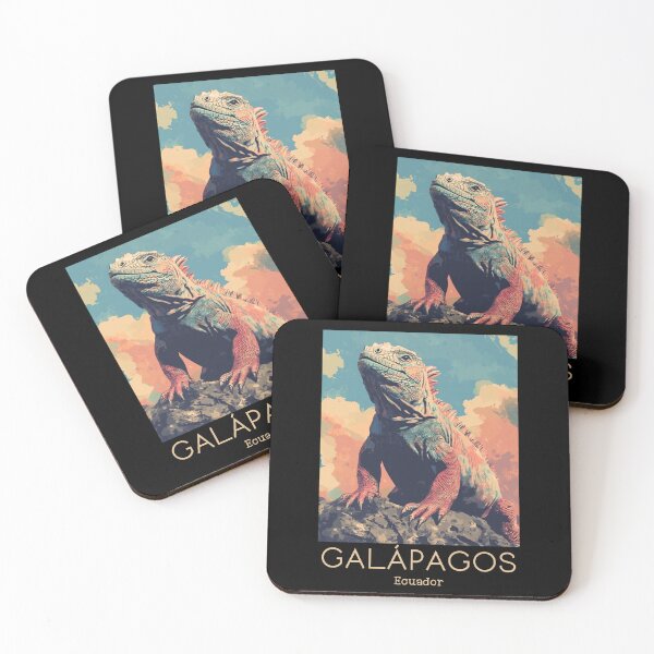 Item preview, A Vintage Travel Poster of Galápagos Islands - Ecuador  designed and sold by GoodOldVintage.