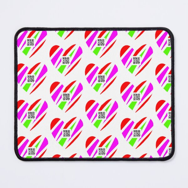 Item preview, Vibrant Heart with QR Code designed and sold by SamartkitDesign.