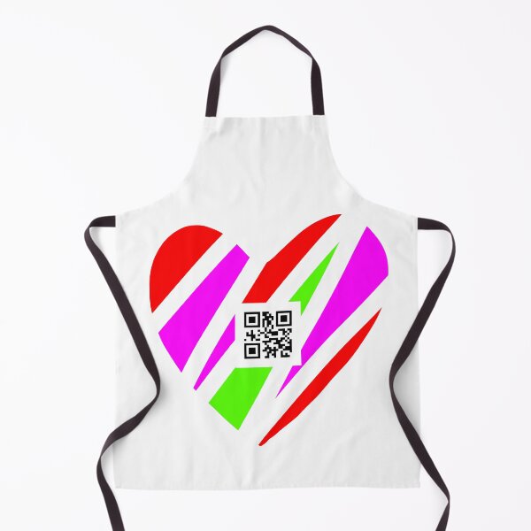 Item preview, Vibrant Heart with QR Code designed and sold by SamartkitDesign.
