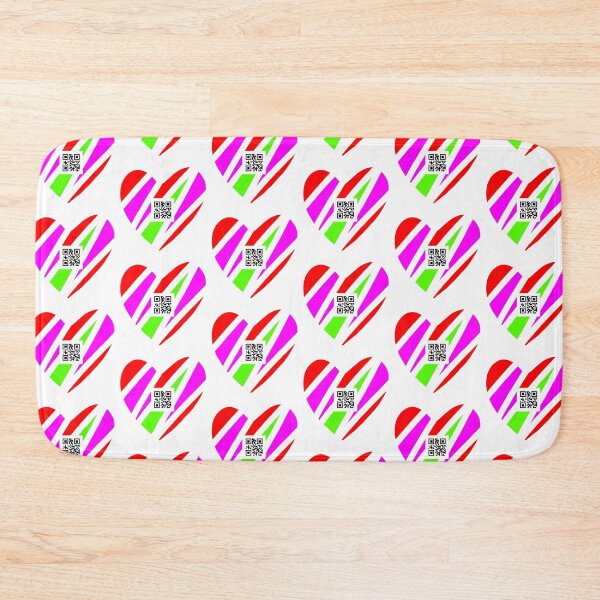 Item preview, Vibrant Heart with QR Code designed and sold by SamartkitDesign.
