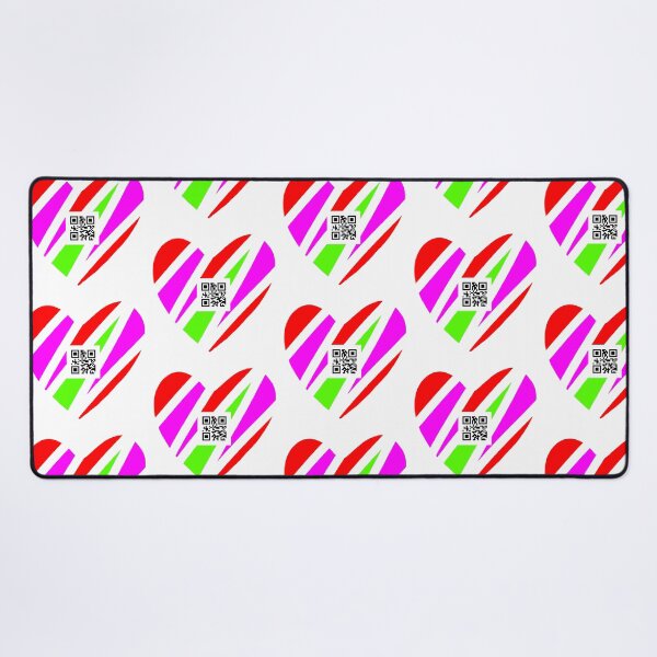 Item preview, Vibrant Heart with QR Code designed and sold by SamartkitDesign.