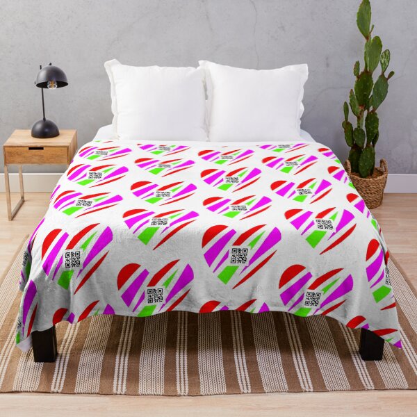 Item preview, Vibrant Heart with QR Code designed and sold by SamartkitDesign.