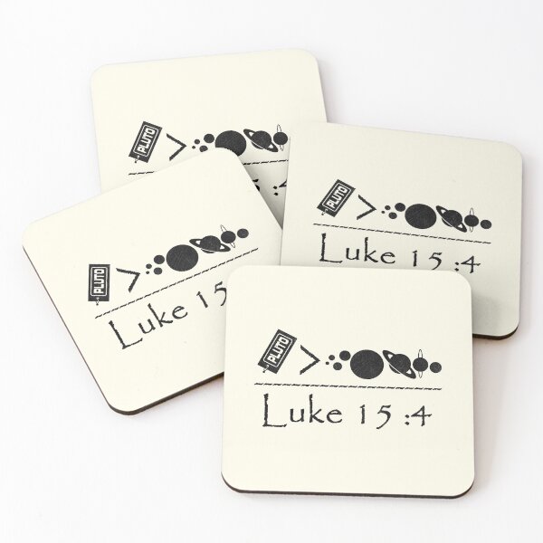 Item preview, Luke 15 4 parable of the lost sheep - 1 lost sheep is important over 99 sheep - solar system / pluto funny christian minimal black version - The Lost Planet Found  designed and sold by ZechJohnRB.
