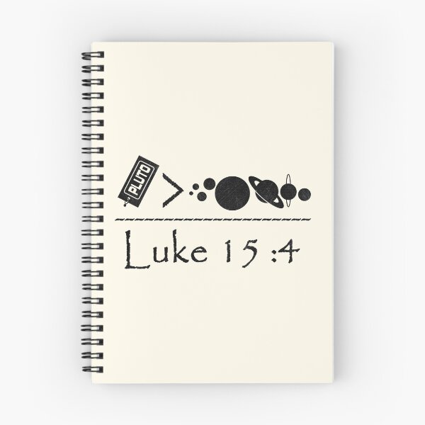 Item preview, Luke 15 4 parable of the lost sheep - 1 lost sheep is important over 99 sheep - solar system / pluto funny christian minimal black version - The Lost Planet Found  designed and sold by ZechJohnRB.