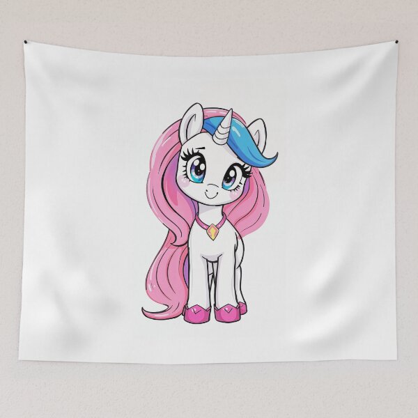 Item preview, Rainbow Blue Pink My Little Pony designed and sold by DragonQueenX.