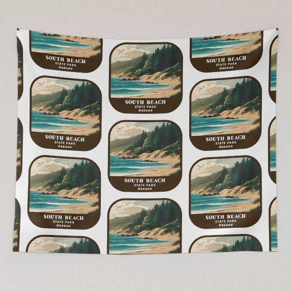 Item preview, Vintage South Beach State Park (Oregon State Park) designed and sold by RabbitK.