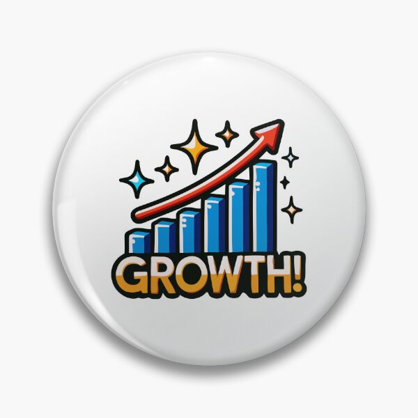 Item preview, Growth Motivational Bar Graph Art designed and sold by Akioos.