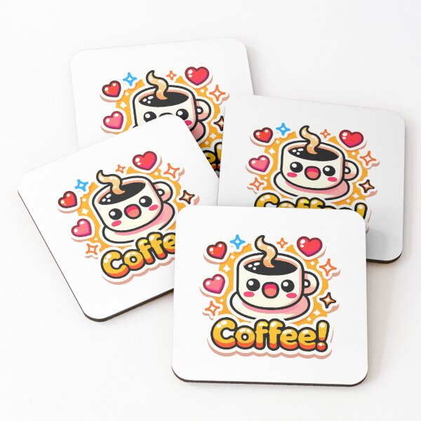 Item preview, Cute Kawaii Coffee Art designed and sold by Akioos.