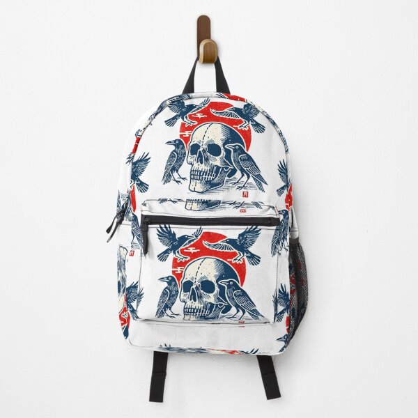 Item preview, Japanese Skull And Raven designed and sold by CreepyCornerArt.