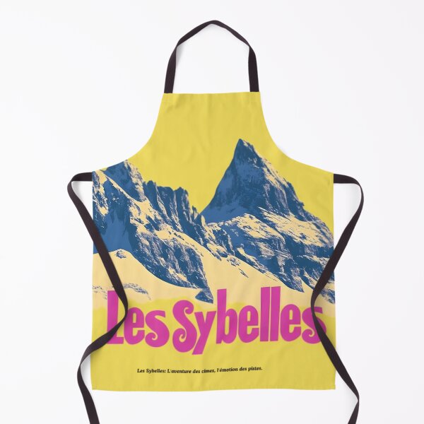 Item preview, Vintage Ski Adventure: Les Sybelles Mountain Print in 70s Style Font designed and sold by tokyojeff.