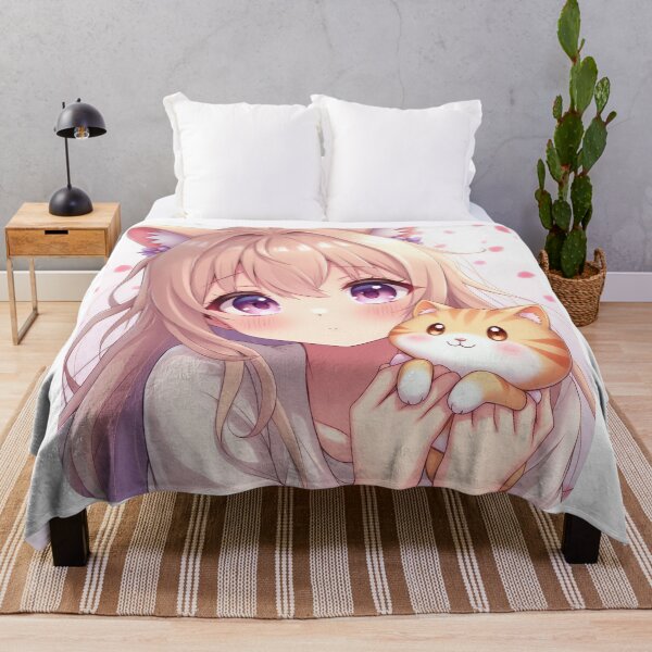 Item preview, Kawaii Cat-Ear Anime Girl designed and sold by duke818.