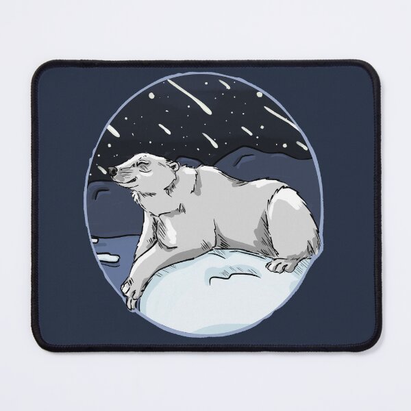 Item preview, Polar bear and shooting stars designed and sold by Antiope33.