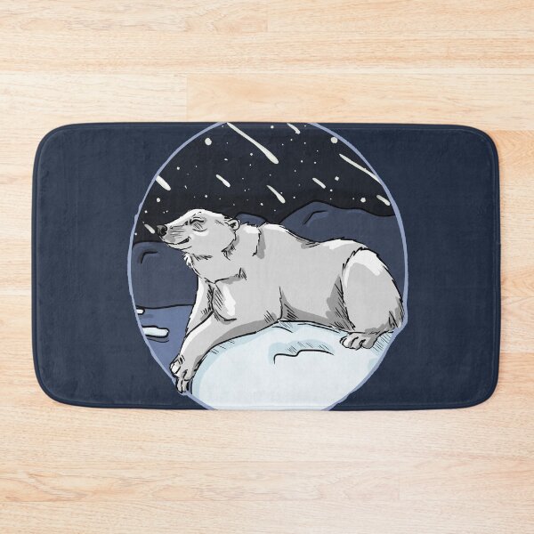 Item preview, Polar bear and shooting stars designed and sold by Antiope33.