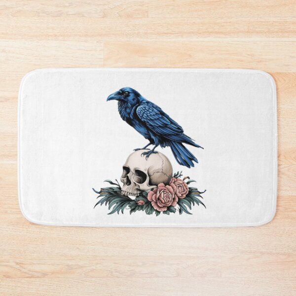 Item preview, Quoth the Raven with Skull in Midnight, Gifts, Raven Skull t-shirt designed and sold by Wildlife Wonders.